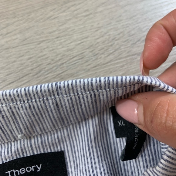 Theory Coppolo Drott Button Front Short Sleeve Shirt - Picture 5 of 9